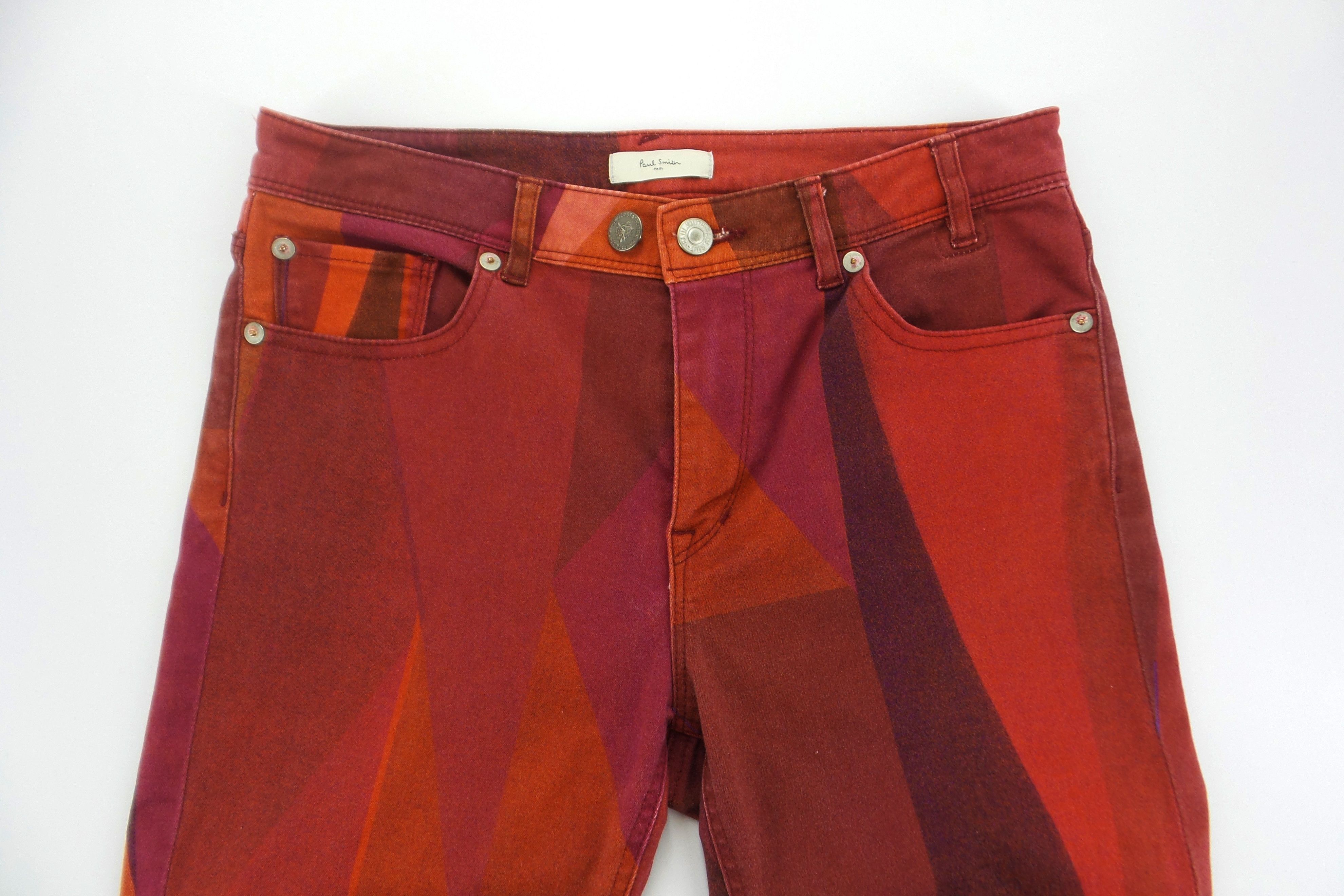 Designer × Paul Smith FOR HER Paul Smith Abstract Design Skinny Jeans W29xL34.5 Size US 29 - 2 Thumbnail