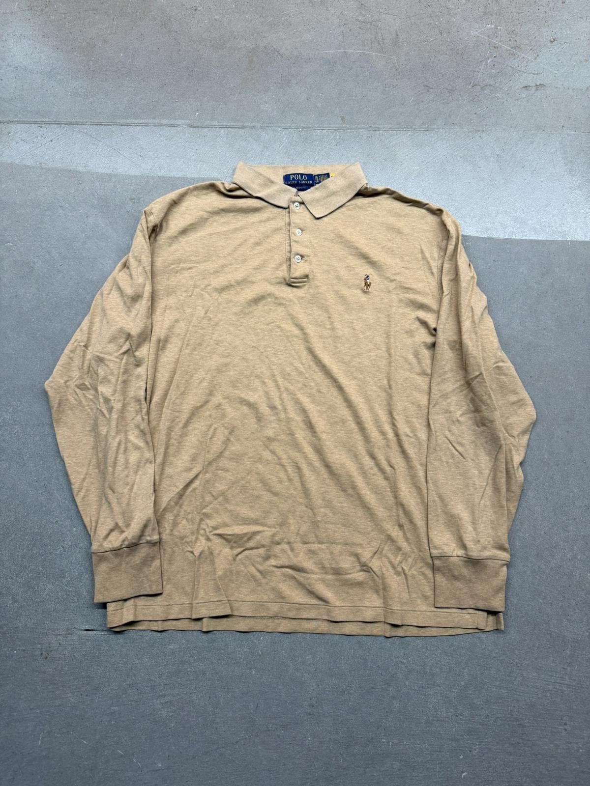 Polo Ralph Lauren Polo Ralph Lauren Colored Pony Long Sleeve Polo 100% Cotton Size US XL / EU 56 / 4 - 2 Thumbnail