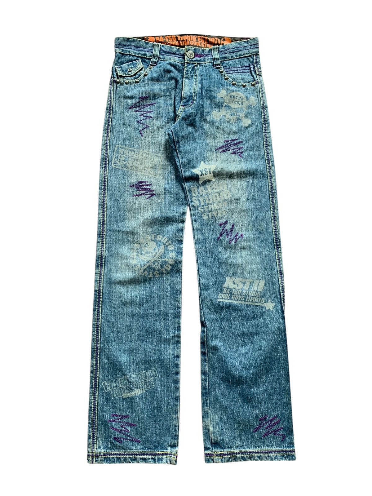 Hysteric Glamour Ba-tsu studio japanese blue jeans Size US 30 / EU 46 - 1 Thumbnail