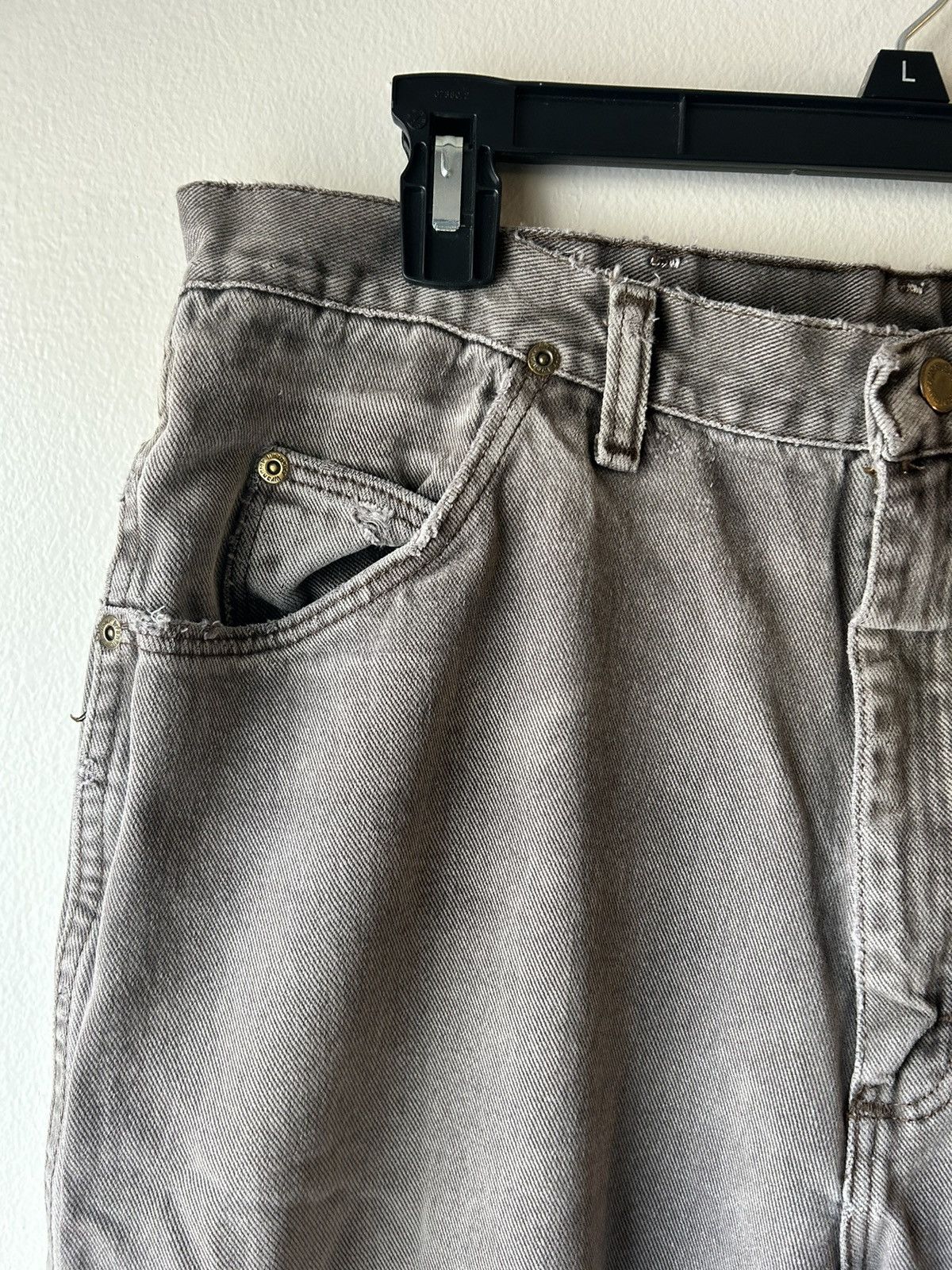 Vintage Vintage 90s Faded Wrangler Brown Jeans Size US 34 / EU 50 - 3 Thumbnail