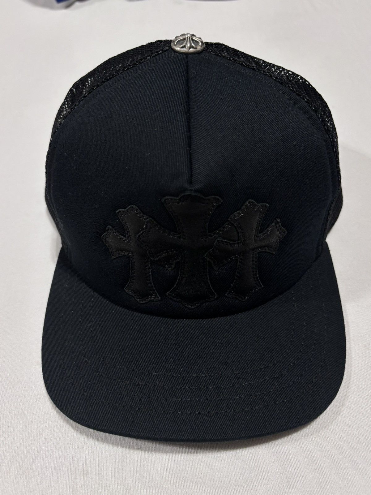 Chrome Hearts Chrome Hearts Triple Cross Patches Black Cap Size ONE SIZE - 1 Thumbnail