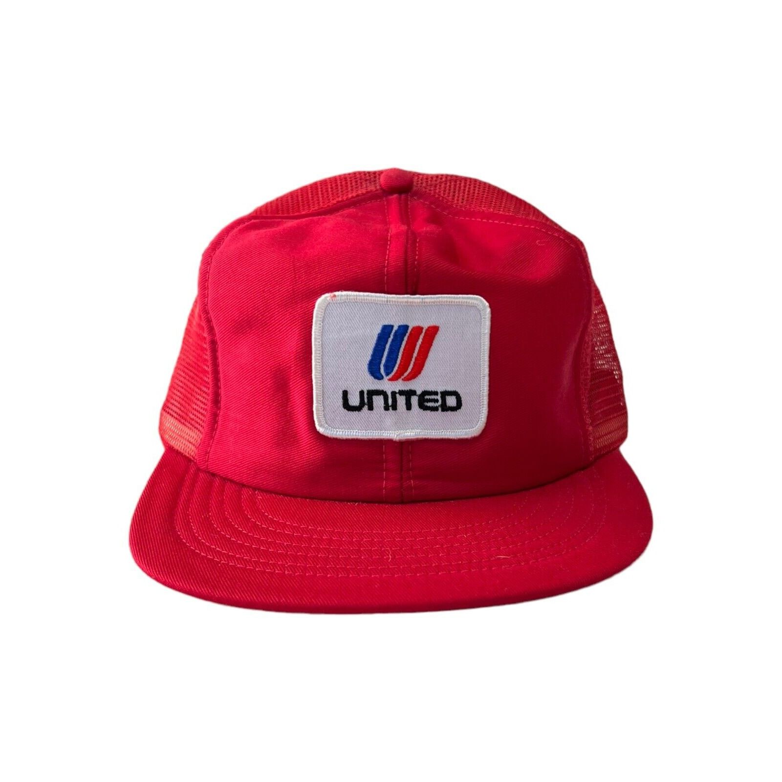 Other 80s 90s Vintage United Snapback Trucker Hat Red Mesh Size ONE SIZE - 6 Thumbnail