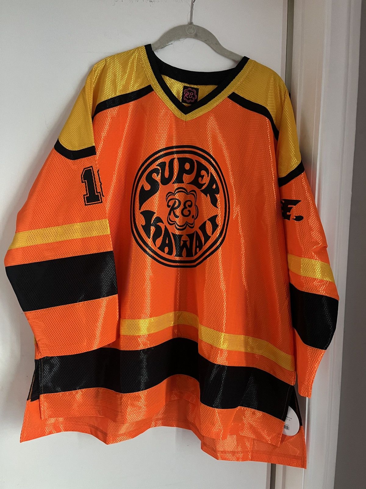 NWT RE. Japanese Brand Safety Orange Super Kawaii Jersey OS