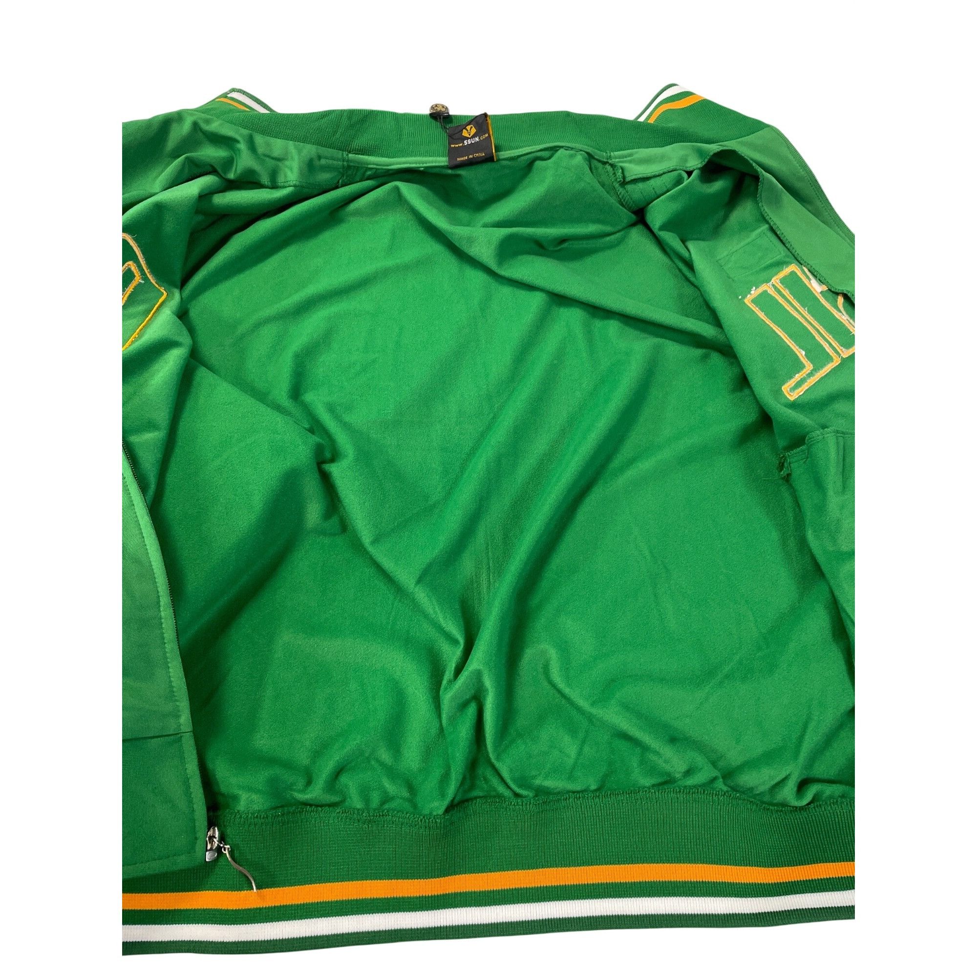 Other Fifth Sun Brazil mens green full zip track varsity jacket Sz Size US XL / EU 56 / 4 - 9 Thumbnail