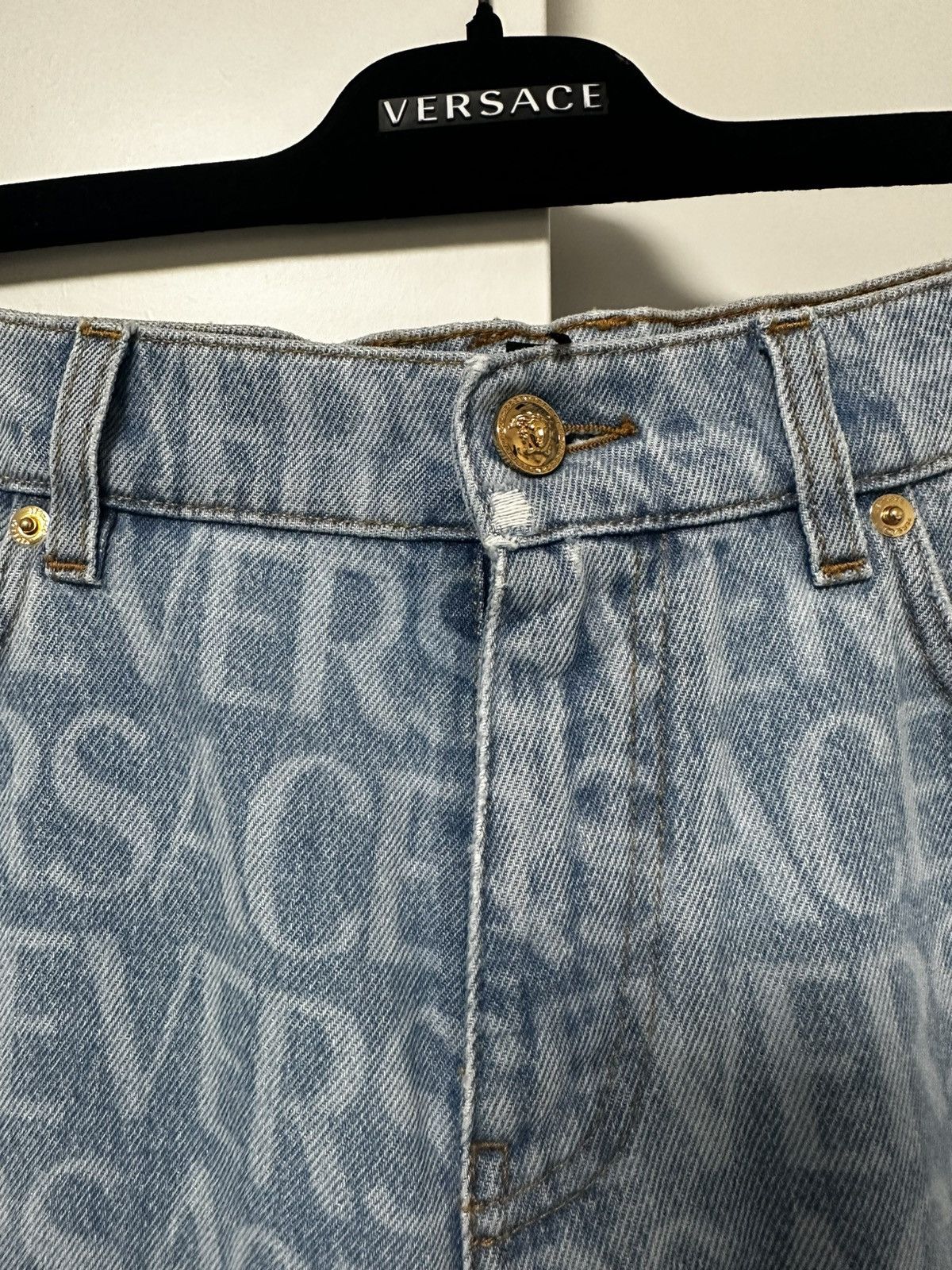 Versace Versace All-Over Denim Size US 31 - 4 Thumbnail