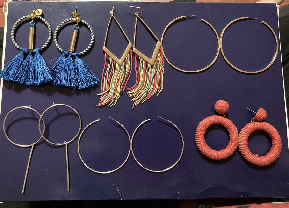 Other Colourful earrings barely worn in good condition Size ONE SIZE - 1 Thumbnail