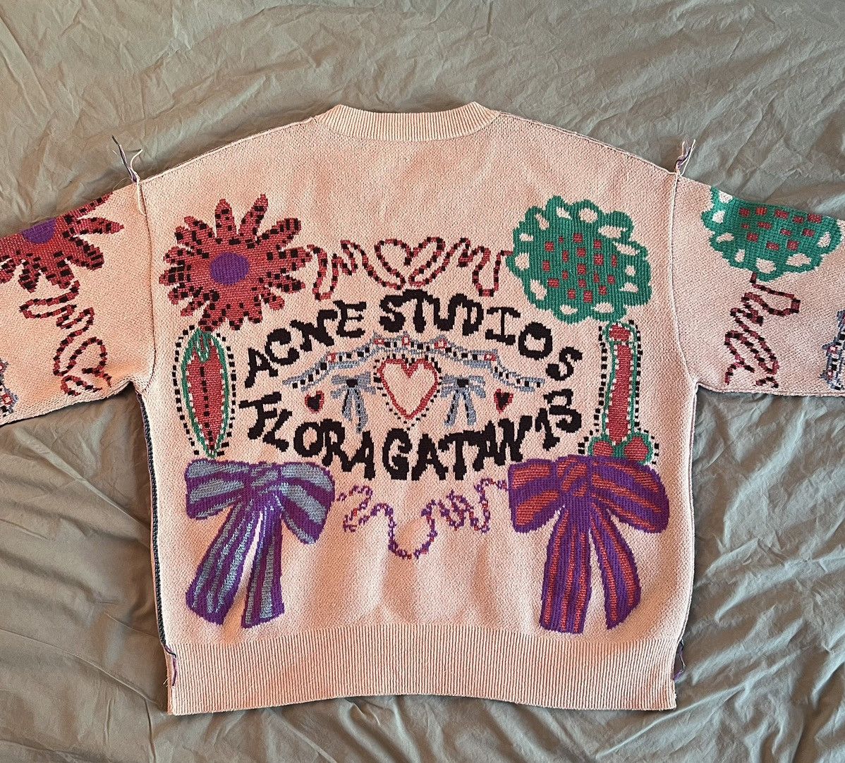 Acne Studios Acne floragatan knitted sweater Size US XL / EU 56 / 4 - 5 Thumbnail