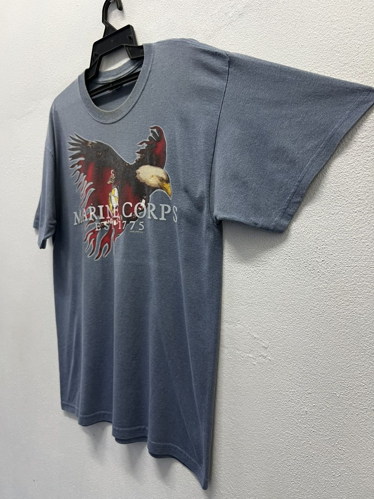 Gildan × Vintage VINTAGE GILDAN MARINE CORPS EST. 1775 2008 GRUNT.COM SHIRT Size US L / EU 52-54 / 3 - 5 Thumbnail