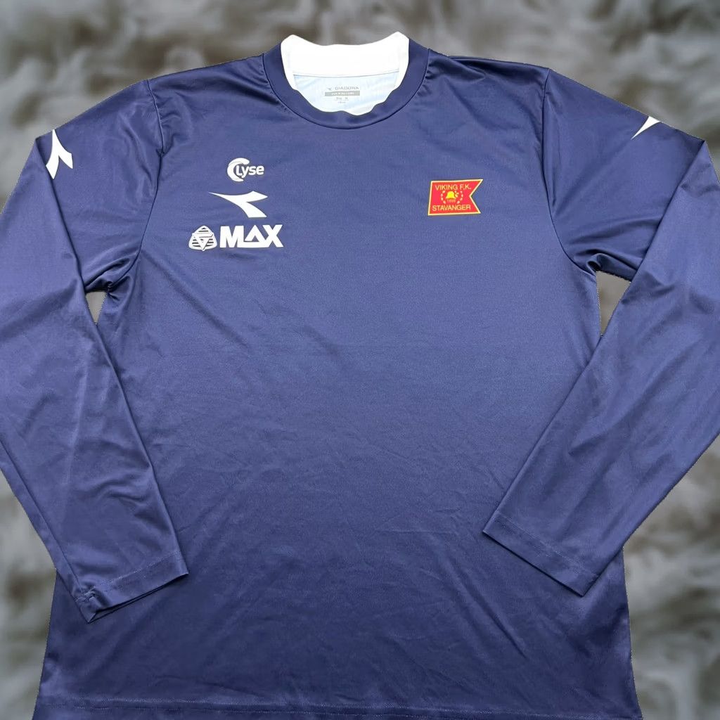 Diadora Diadora Viking FK Football Jersey Mens Medium Adult Shirt Long Sleeves Blue Polyester Jersey Football Mens Size US M / EU 48-50 / 2 - 1 Thumbnail