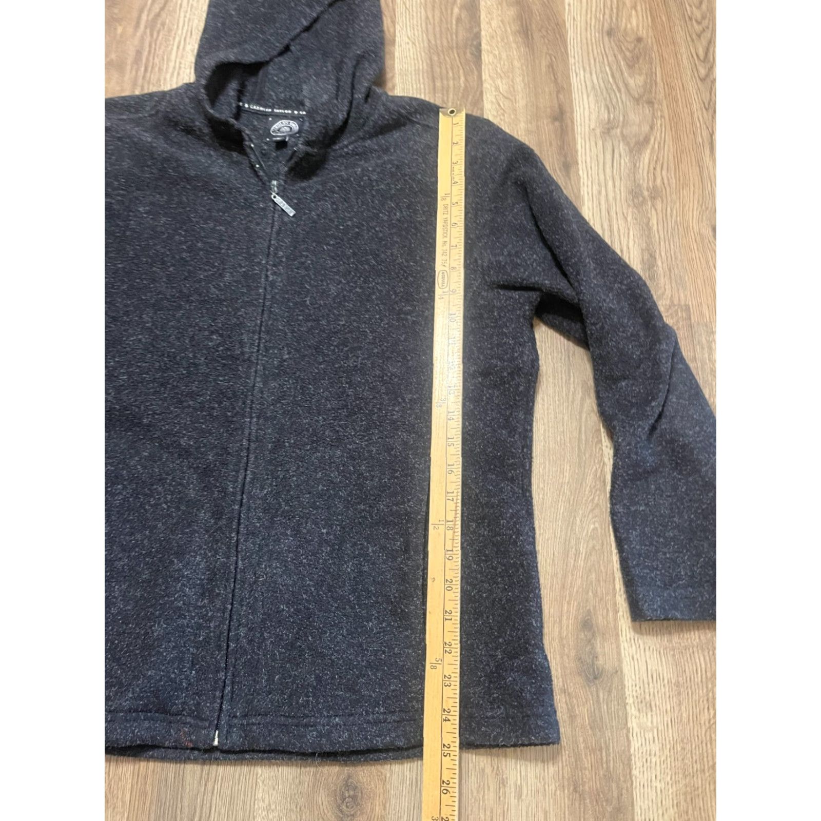 Vintage Carolyn Taylor By Design Hoodie Womens Size Medium Black Full Zip Pockets Size M / US 6-8 / IT 42-44 - 7 Thumbnail