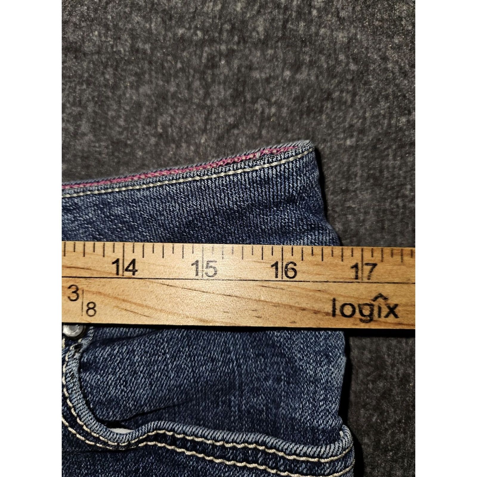 Wrangler VINTAGE Wrangler Jeans Womens Bootcut 9/10 32 Blue Embroidered Pockets Stretch Denim 10MWZ Womens Jeans Size 30" / US 8 / IT 44 - 4 Thumbnail