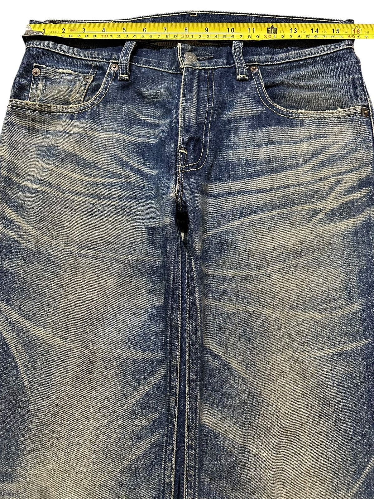 Levi's Vintage Levis 502 Mud Faded Wash Distress Style Loose Jeans Size US 31 - 12 Thumbnail