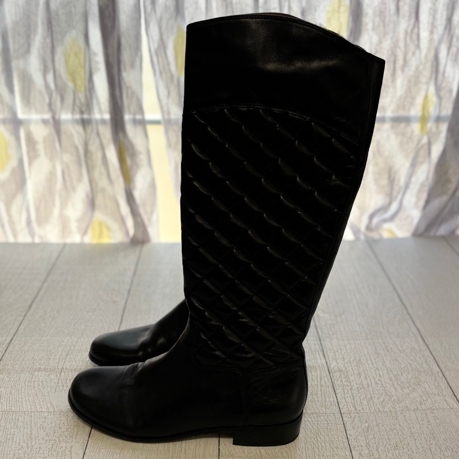 Other Corso Como Black Leather Over-the-Knee Boots Size 6 Size US 6 / IT 36 - 3 Thumbnail