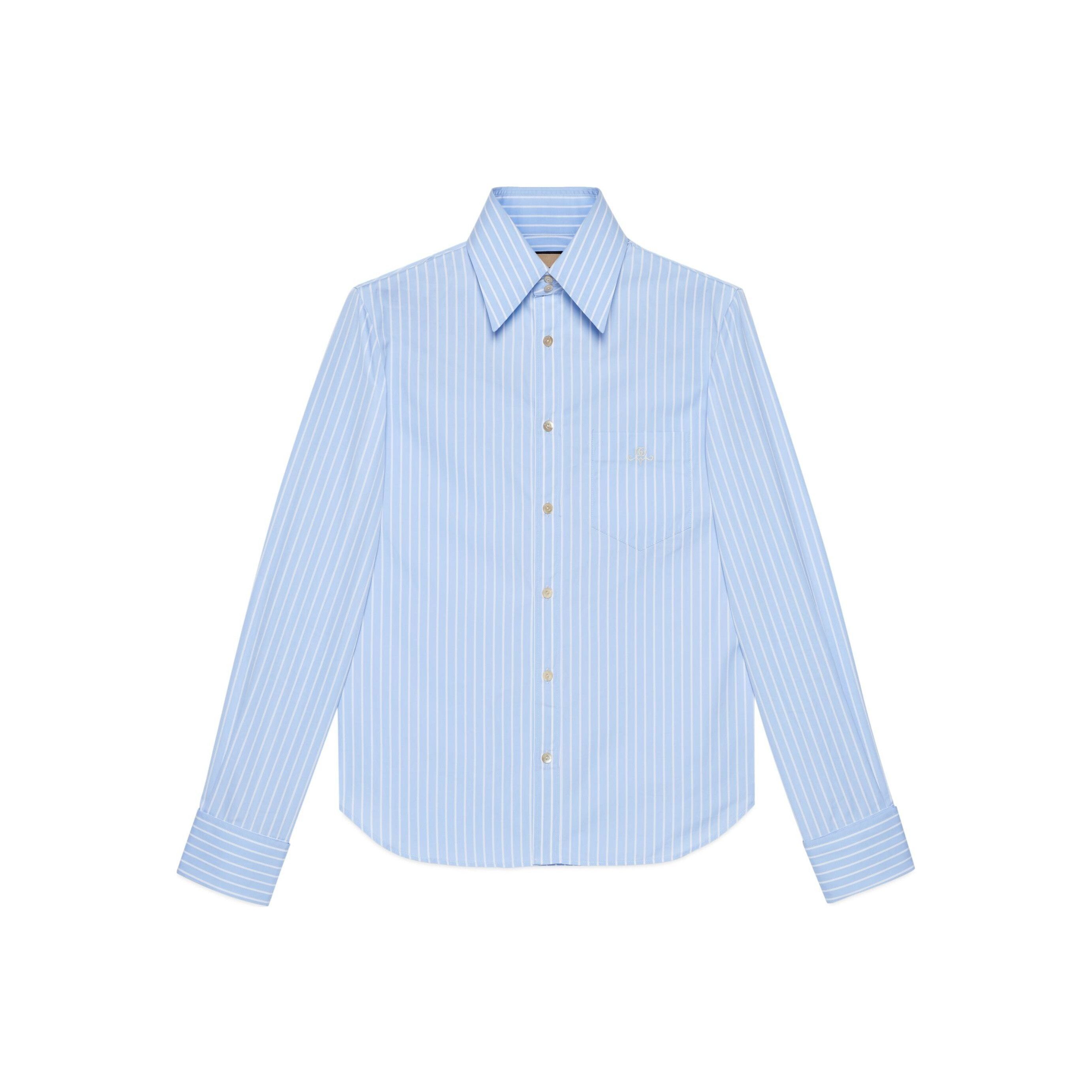Gucci Gucci Vintage Striped Long Sleeve Shirt Size US M / EU 48-50 / 2 - 1 Thumbnail