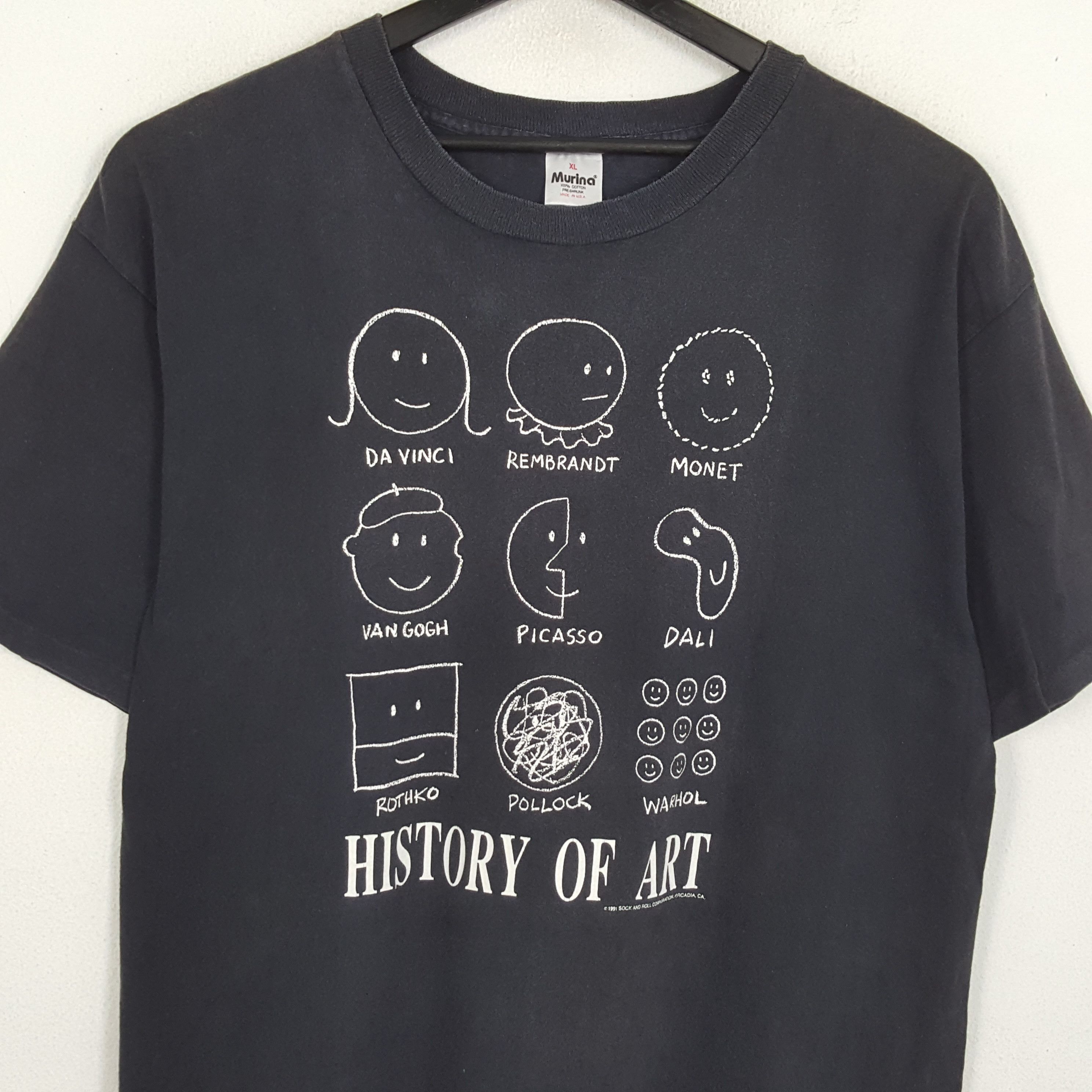 HISTORY OF ART Streetwear Style Vintage Tshirt