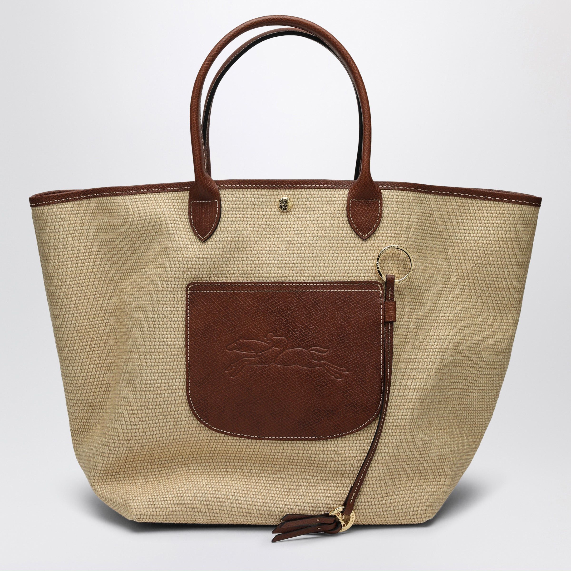 Longchamp Longchamp Basket Bag L Le Pliage Brown Size ONE SIZE - 1 Thumbnail