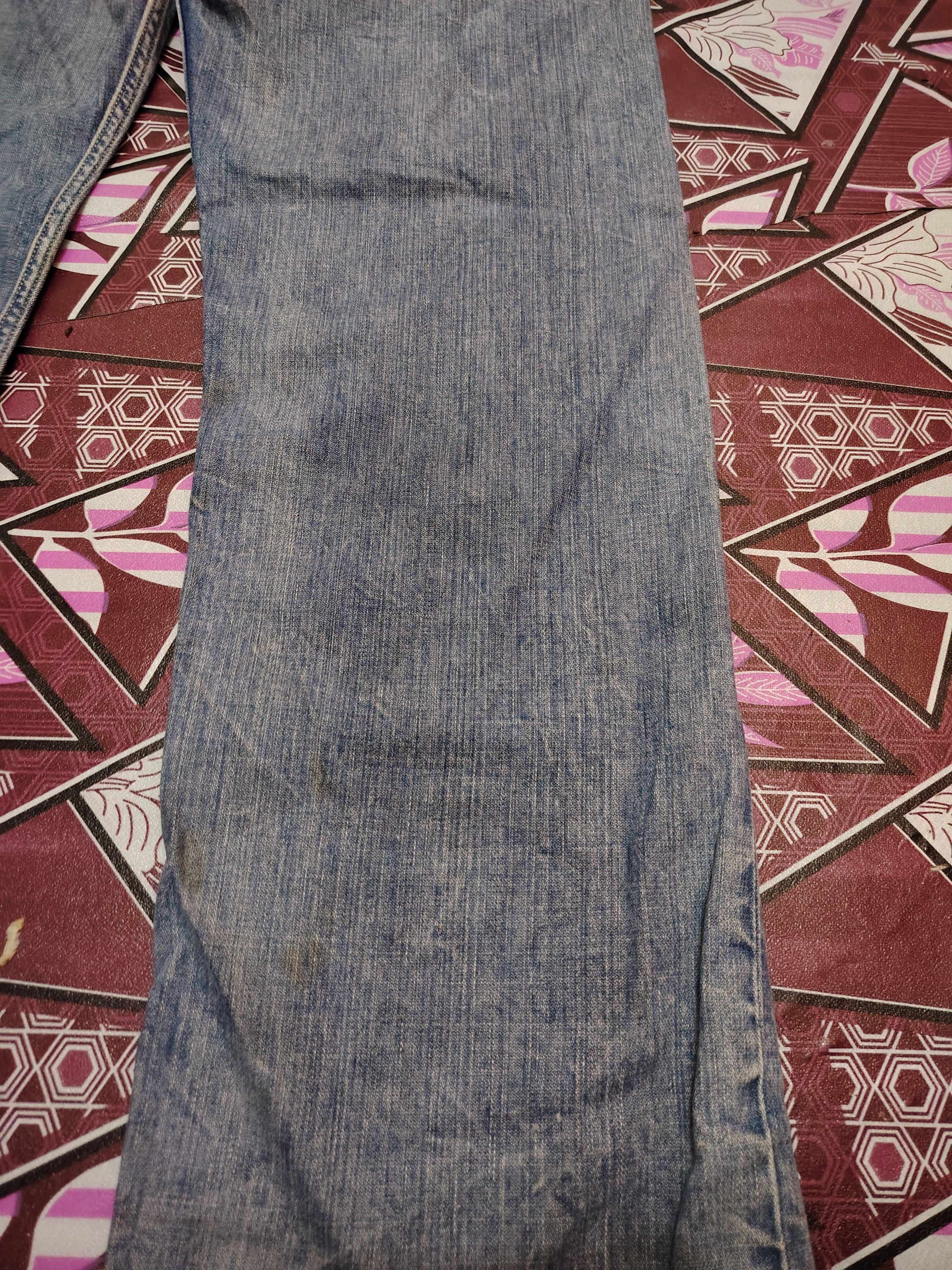 Who Decides War Vtg Diesel Industry Flared Distressed jeans Denim Size US 31 - 20 Thumbnail