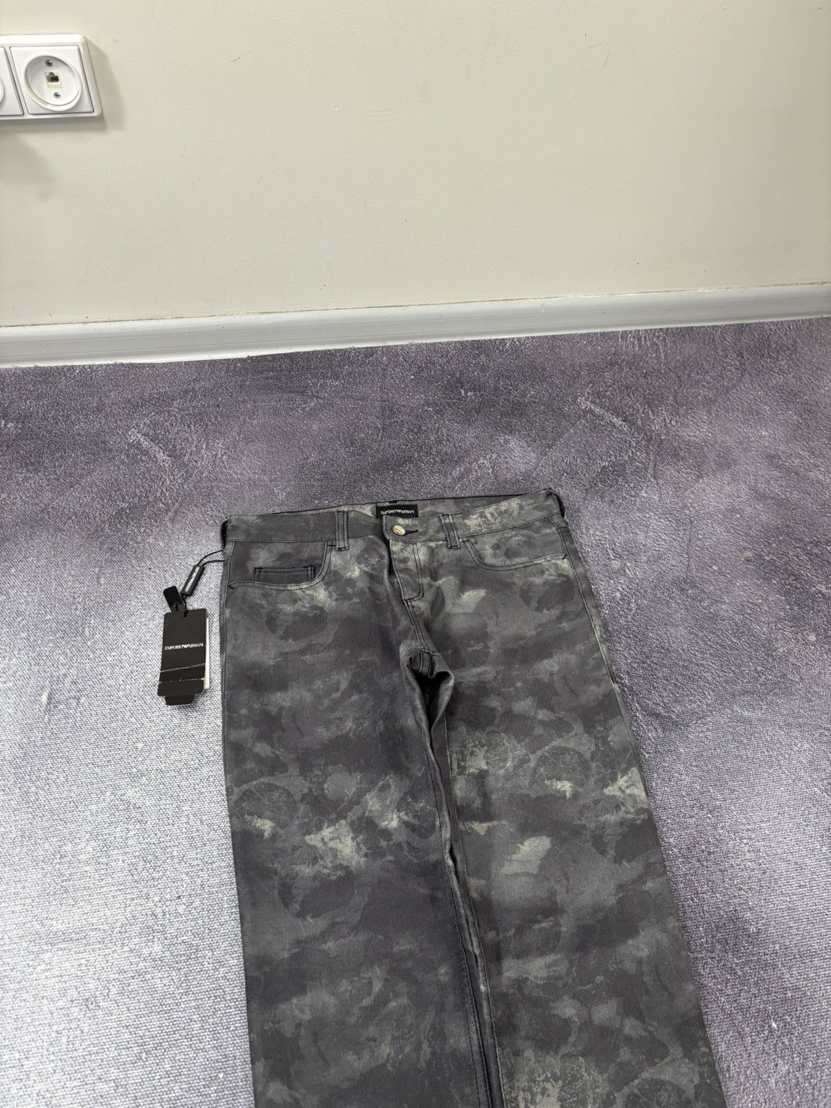Emporio Armani Emporio Armani Dakota NWT Women’s Printed Gray Pants Jeans Size 27" / US 4 / IT 40 - 4 Thumbnail