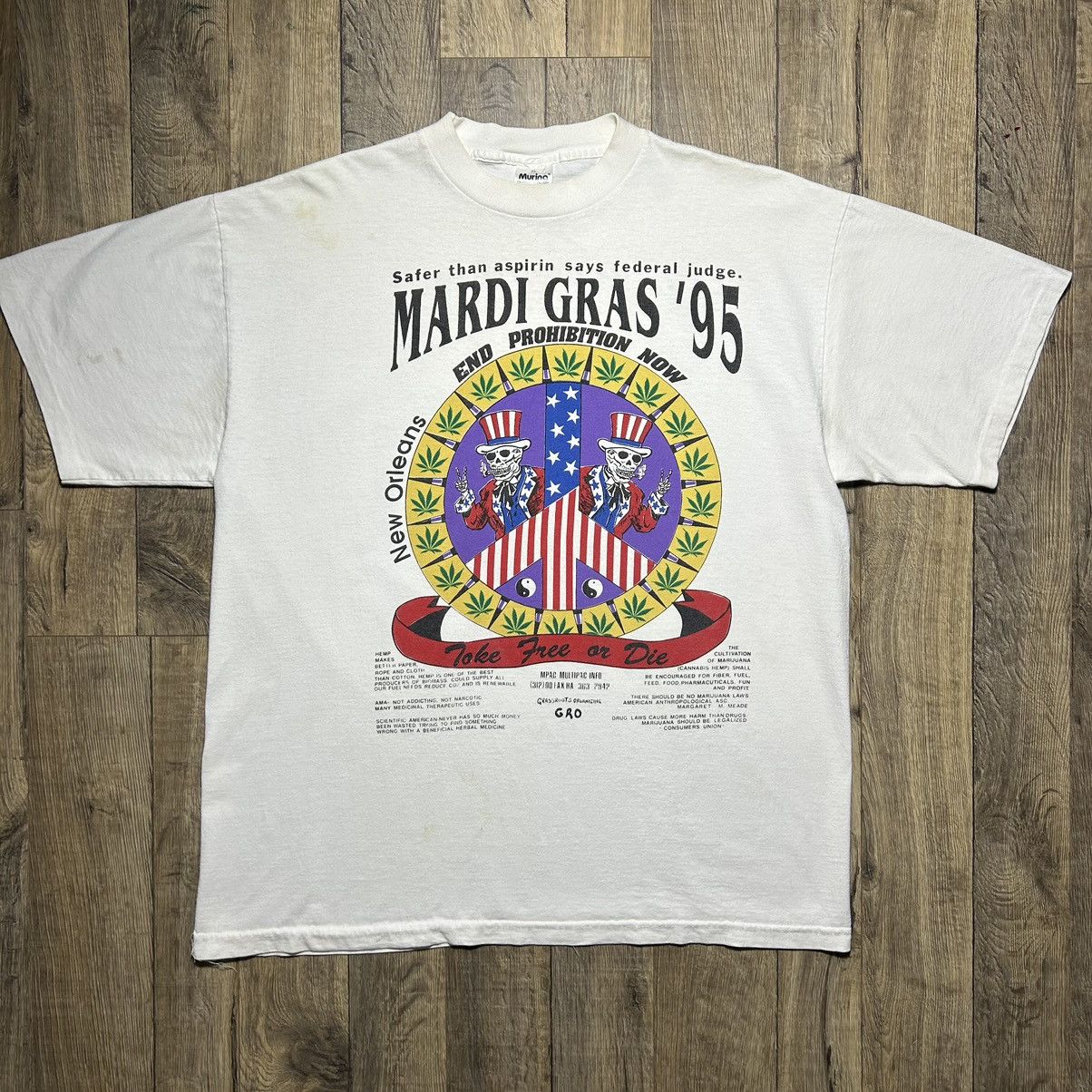 Vintage Vintage 1995 Marijuana Lot T Shirt Men’s XL Weed Peace 90s Size US XL / EU 56 / 4 - 1 Thumbnail