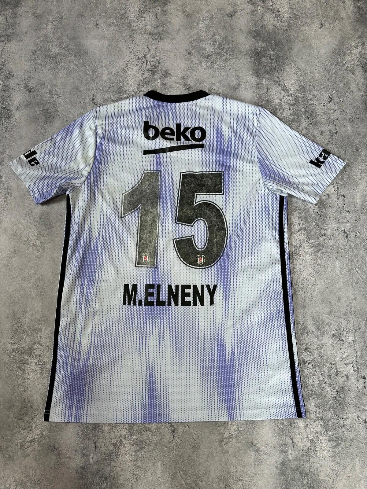 Adidas M.Elneny #15 2019-20 Besiktas Third Shirt Football Jersey Size US L / EU 52-54 / 3 - 7 Thumbnail
