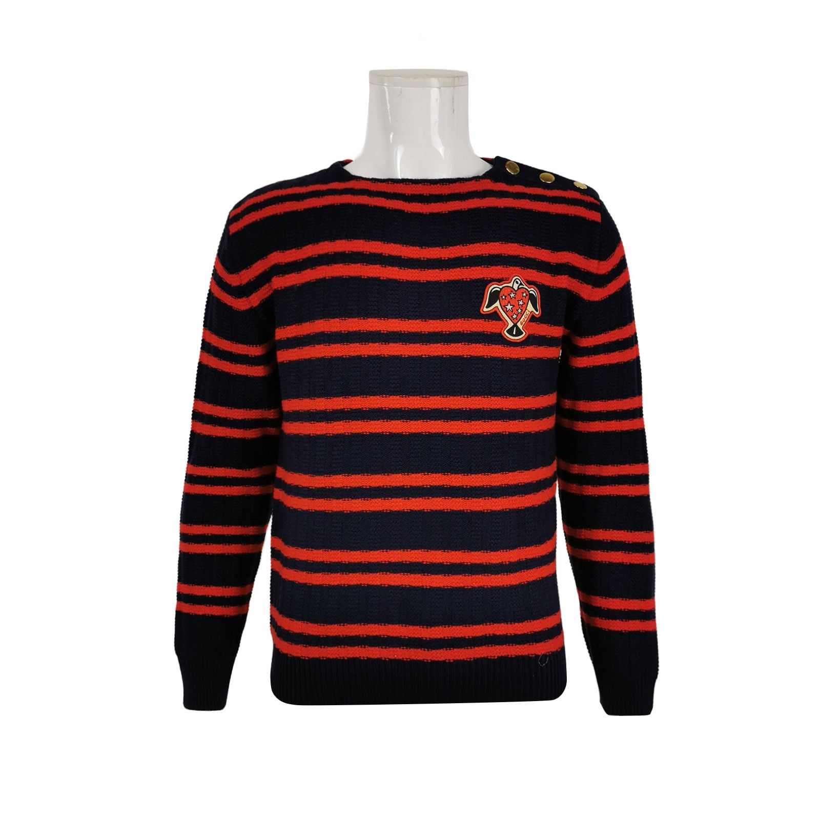 Gucci Gucci HA HA HA Striped Wool Sweater Size S Size US S / EU 44-46 / 1 - 1 Thumbnail
