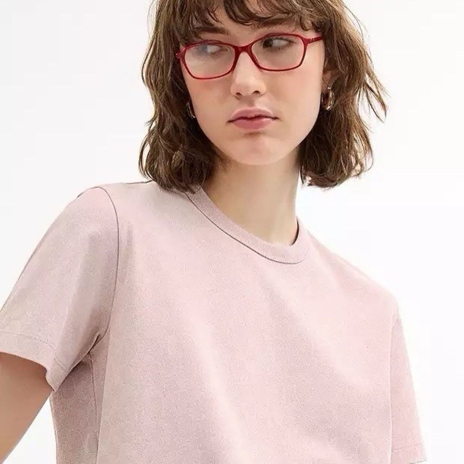 Coach NWT Coach Women's Powder Pink Organic Cotton T-Shirt CZ191 S Size S / US 4 / IT 40 - 8 Thumbnail