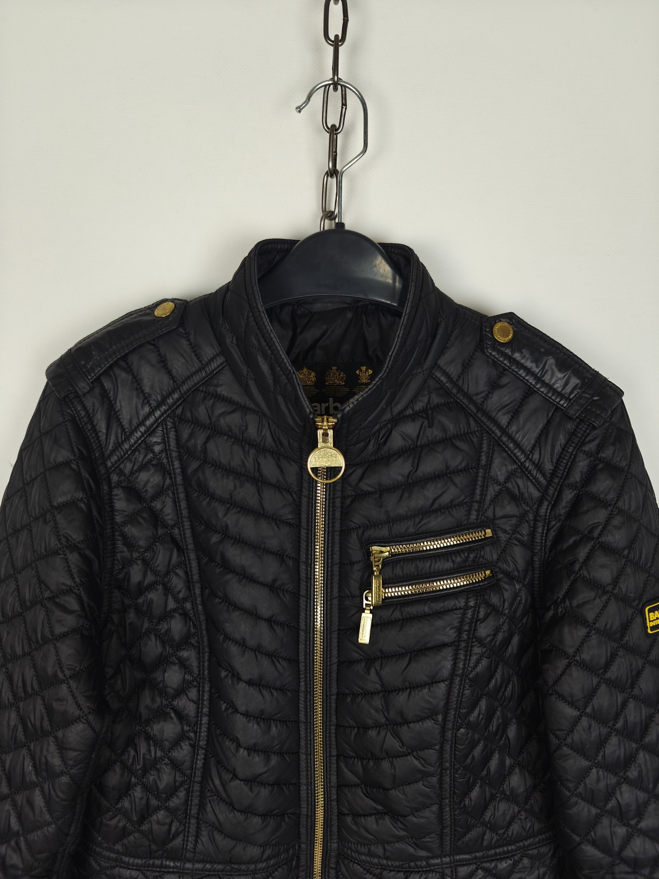 Barbour Barbour International Jacket Weld Quilt Black US 8/EU 38 Size M / US 6-8 / IT 42-44 - 2 Thumbnail