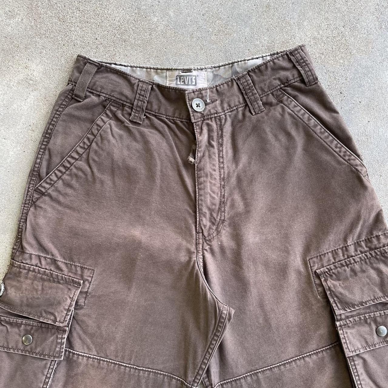 Japanese Brand × Vintage Crazy vintage baggy Y2K skater Grunge Levi’s cargo shorts Size US 31 - 2 Thumbnail