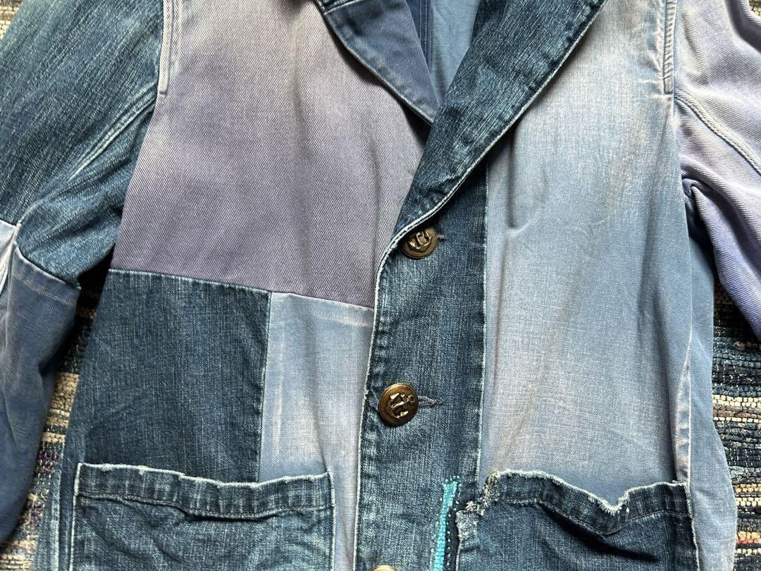 Kapital Kapital Kountry Patchwork Denim Jacket Coverall Size US M / EU 48-50 / 2 - 5 Thumbnail