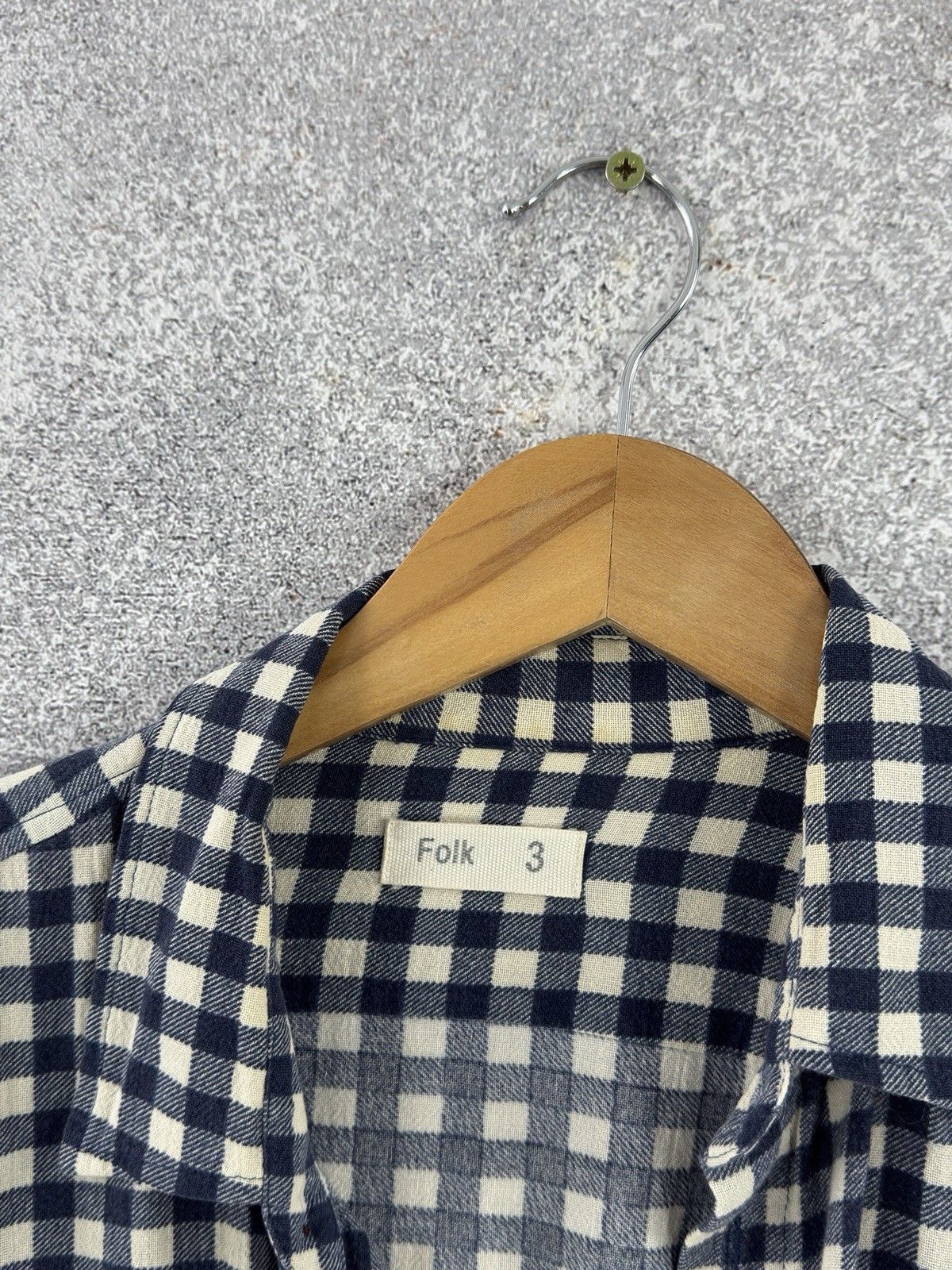 Folk FOLK Checkered Overshirt Blue Shirt Size 3 Size US M / EU 48-50 / 2 - 6 Thumbnail