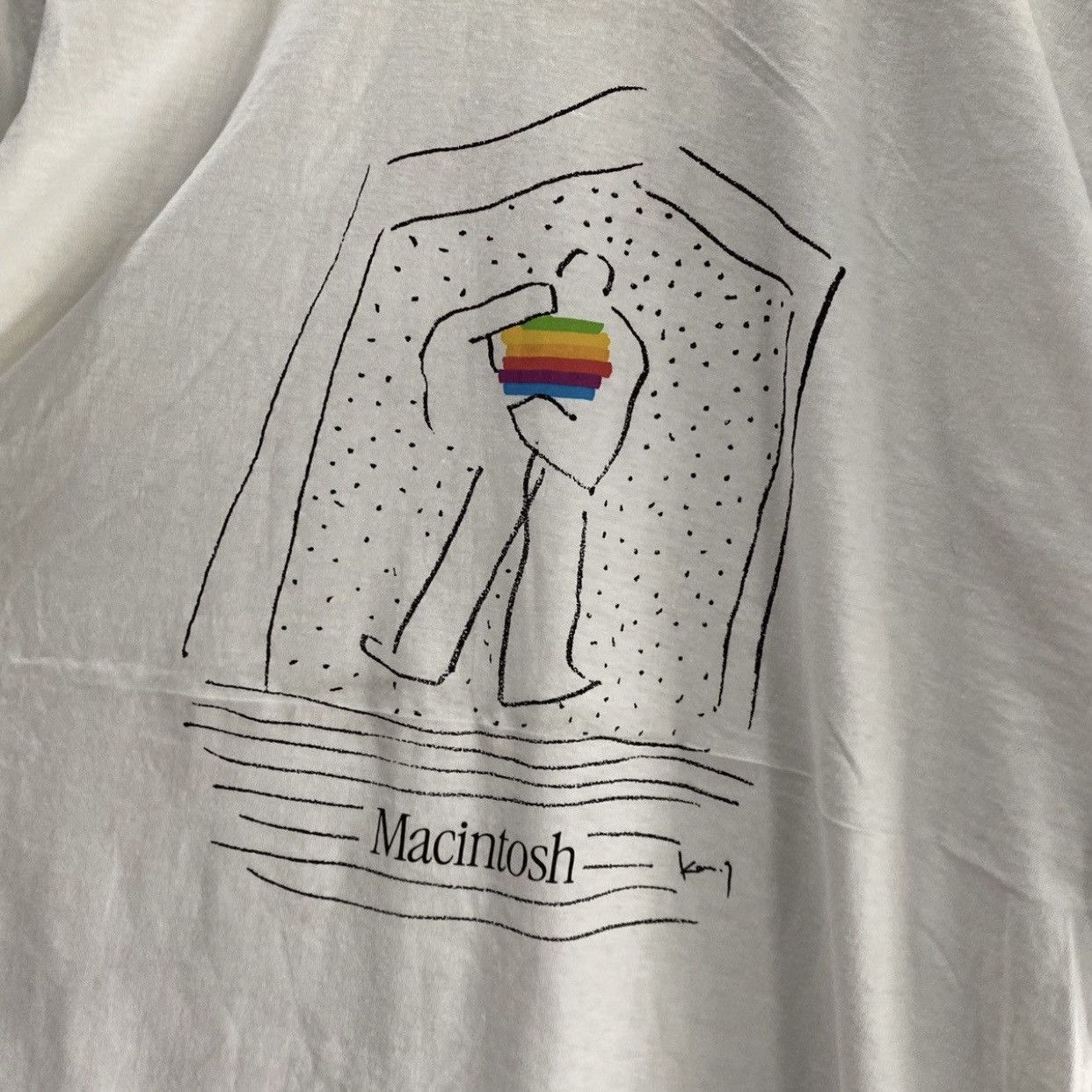 Apple RARE Vintage 90s Apple Macintosh Promo Logo Single Stitch Size US M / EU 48-50 / 2 - 5 Thumbnail