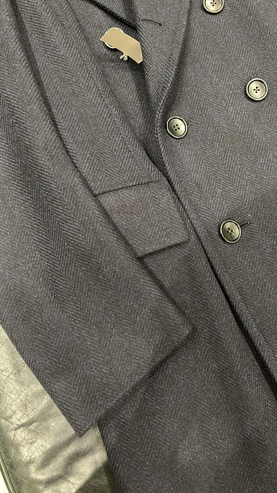 Tom Ford o1loc1c0126 OCL005 Long Coat in Black/Blue Size US M / EU 48-50 / 2 - 2 Thumbnail