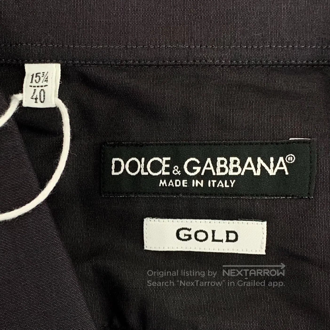 Dolce & Gabbana Dolce Gabbana Black Cotton Collared Single-Breasted Long-S Size S / US 4 / IT 40 - 5 Thumbnail