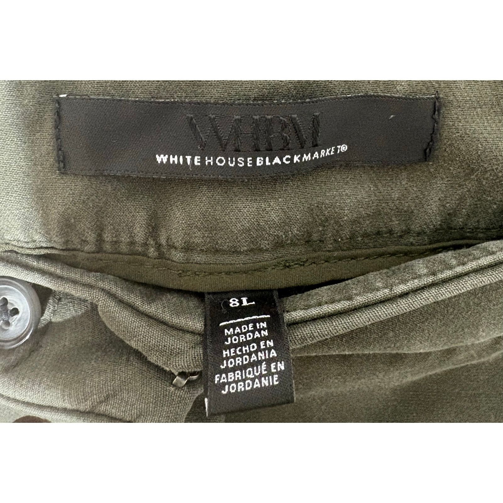 White House Black Market White House Black Market | Women's Green Work Pants | 8L Size 30" / US 8 / IT 44 - 3 Thumbnail