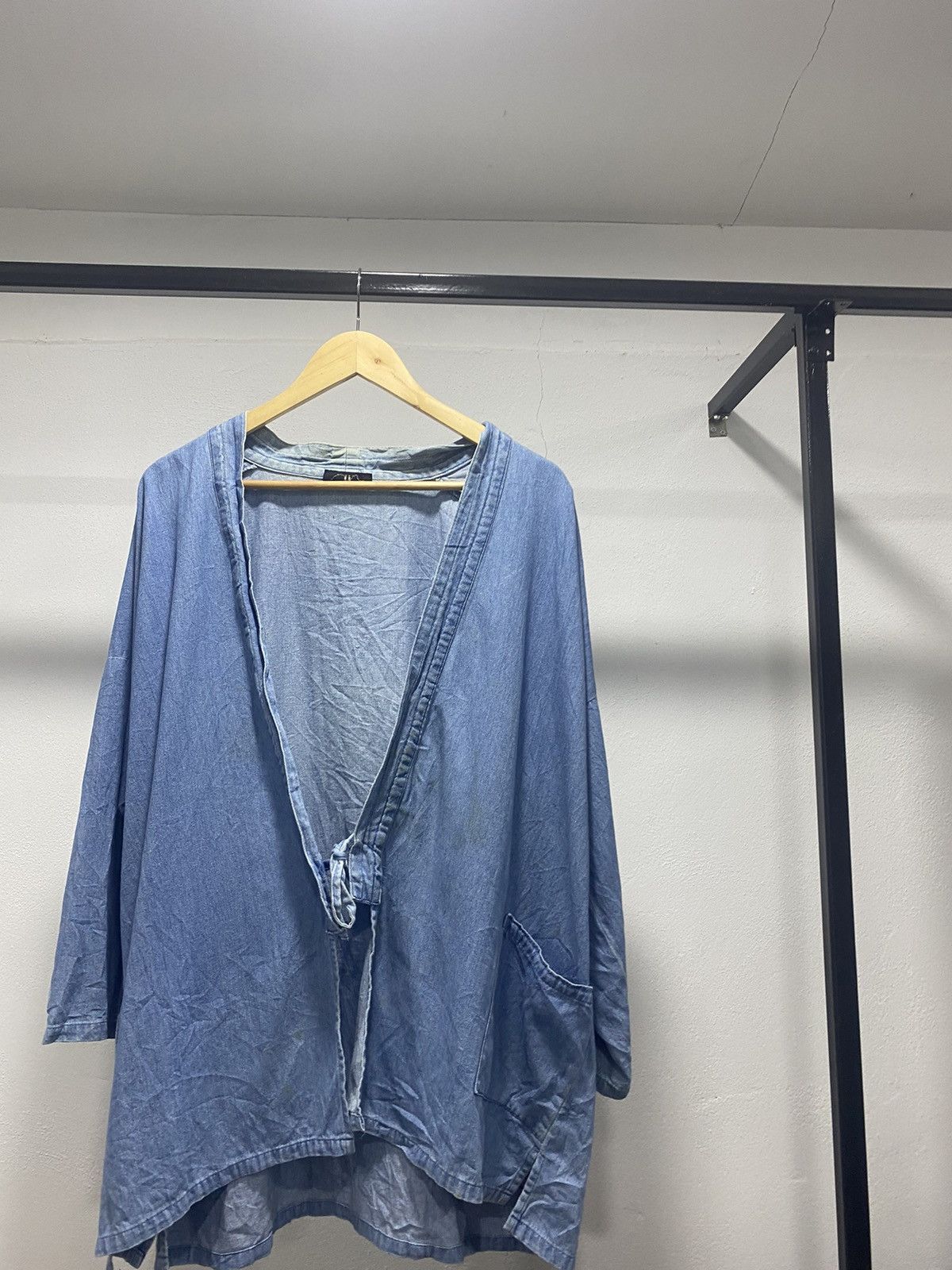 Japanese Brand Sick☠️ Takumi Denim Cardigan Kimono Japan 90s Lgb Grunge Size US L / EU 52-54 / 3 - 2 Thumbnail