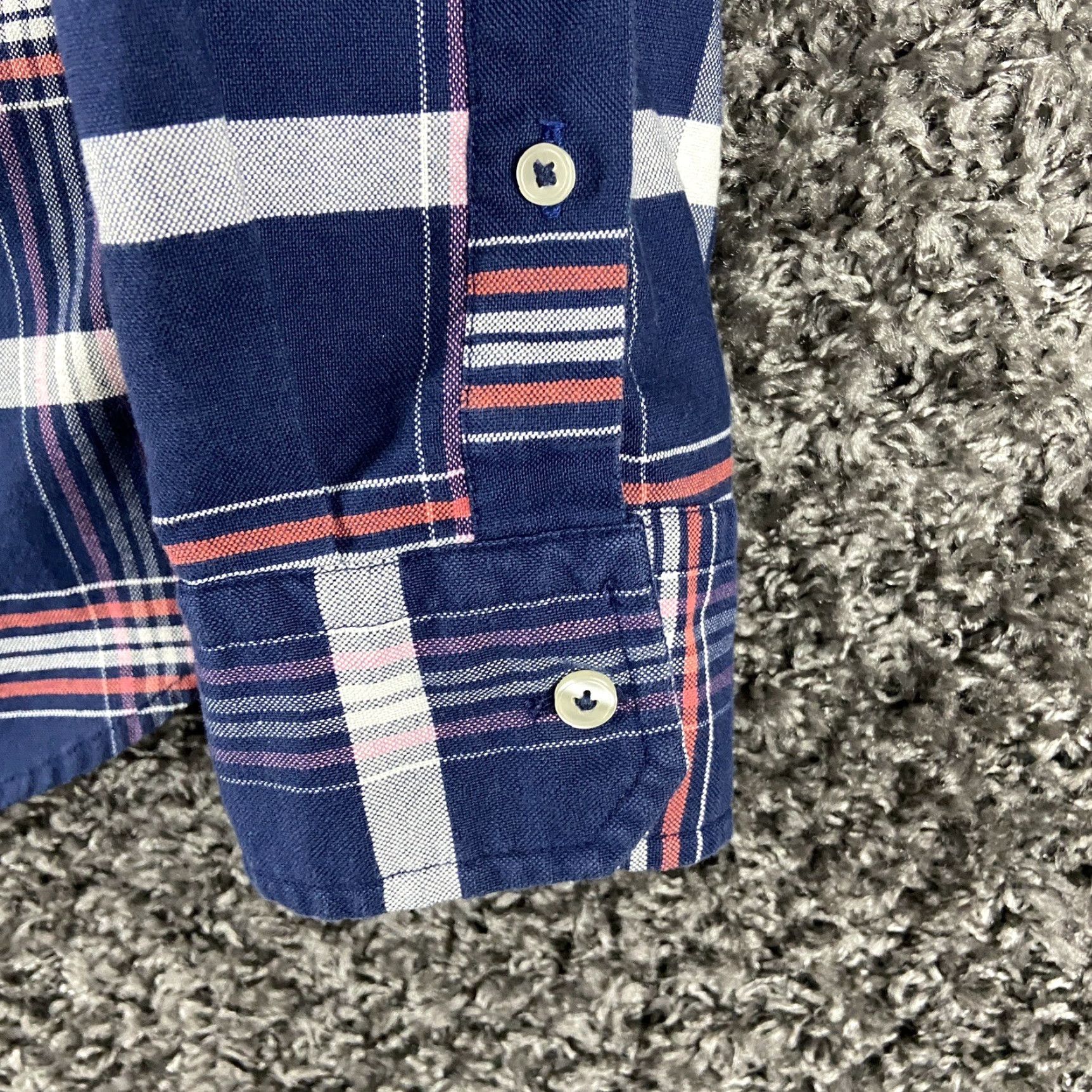 American Eagle Outfitters American Eagle Shirt Adult Men L Pink Plaid Button-Up Long Sleeve Size US L / EU 52-54 / 3 - 3 Thumbnail