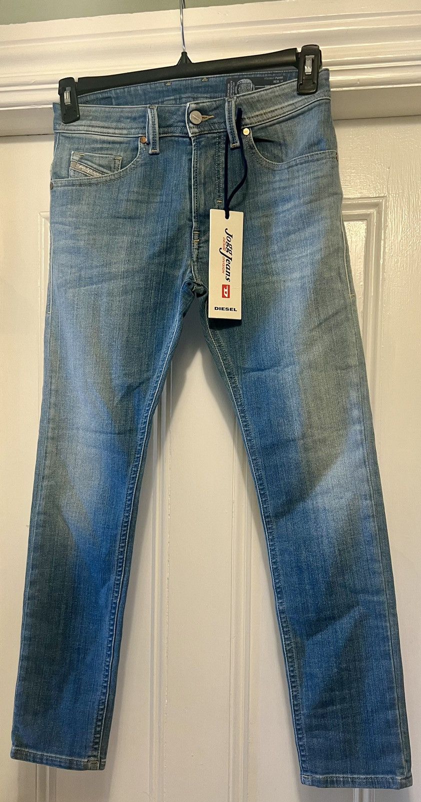 image of Authentic Diesel Jogg Jeans Denim Thommer T Sweat 26 in Blue, Men's