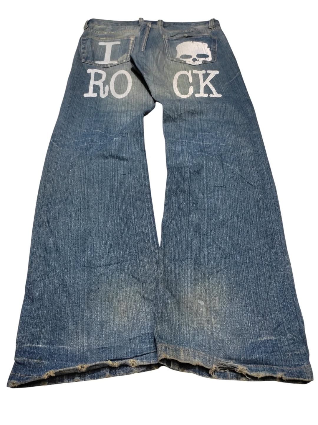 Japanese Brand Limited i Skull rock denim Size US 34 / EU 50 - 6 Thumbnail