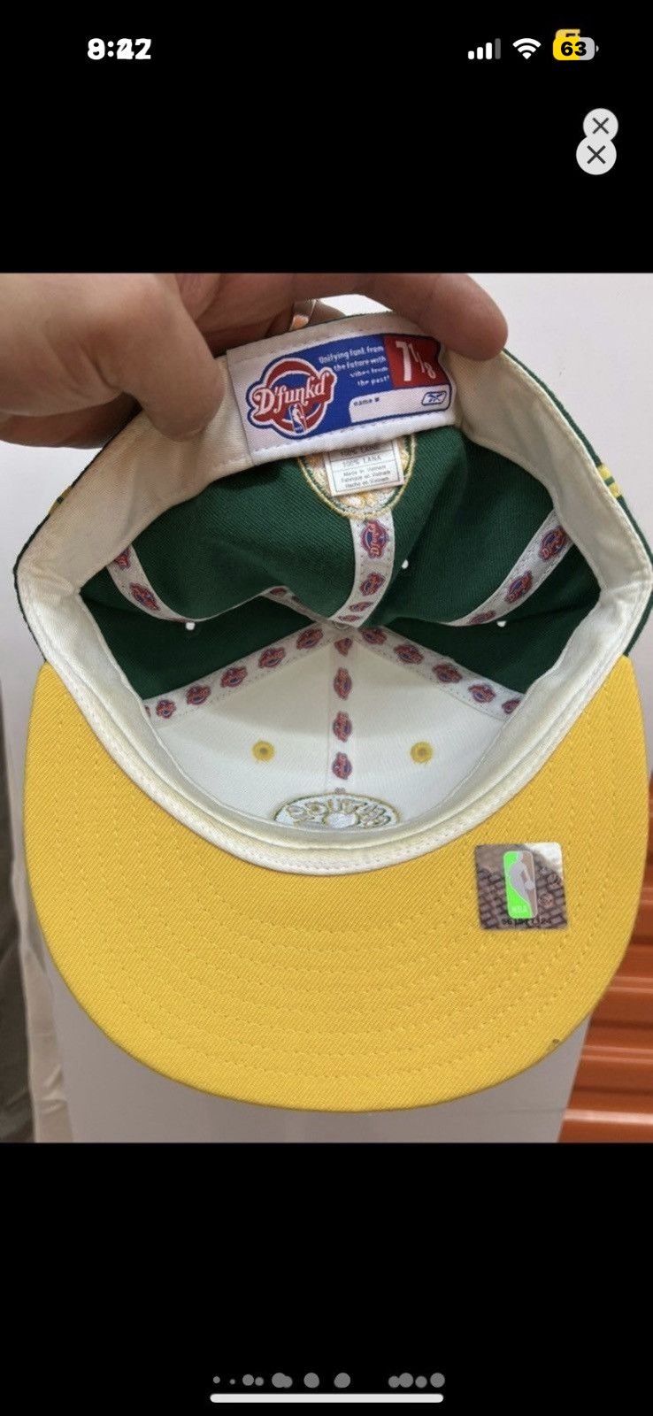 Reebok × Vintage ***FINAL DROP***RARE 00s REEBOK DUNKD BOSTON CELTICS 7 1/8 Size ONE SIZE - 8 Thumbnail