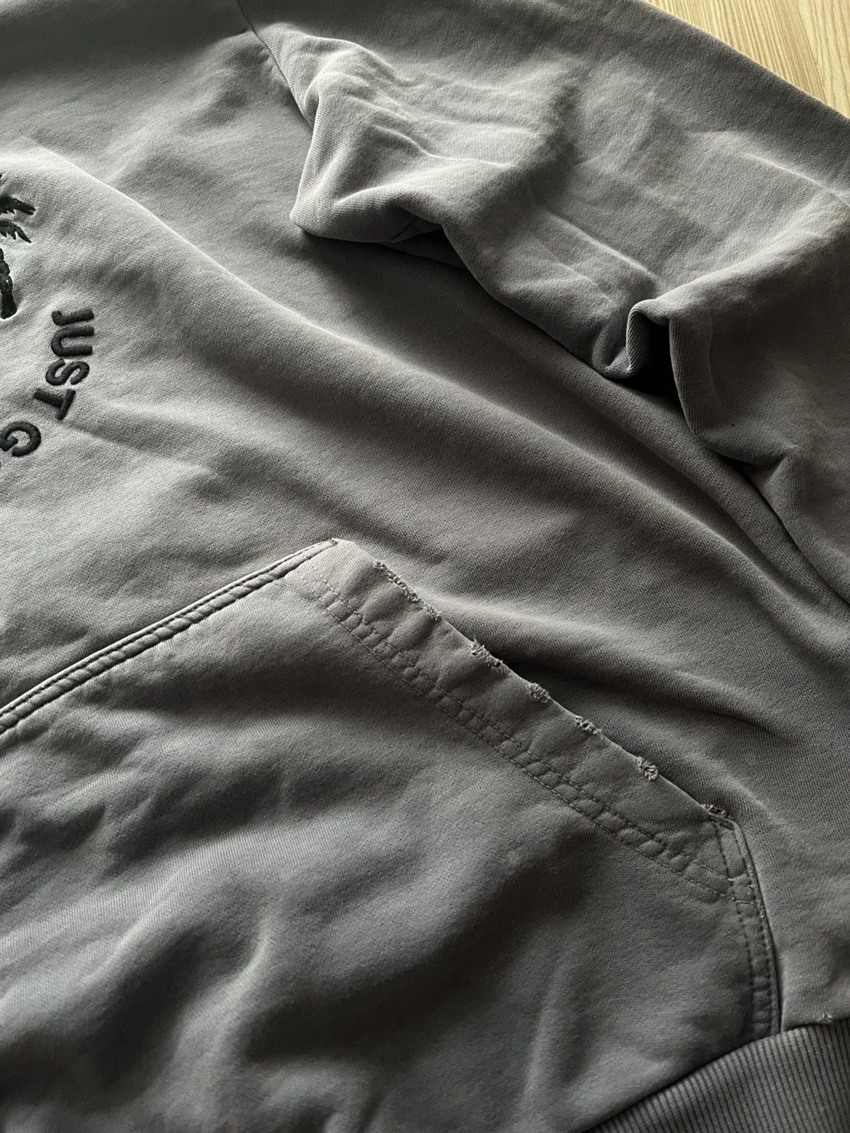 Diesel Crazy Distressed Diesel Gray Hoodie Big Logo Y2K Size US M / EU 48-50 / 2 - 5 Thumbnail