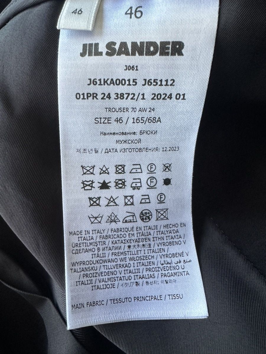 Jil Sander Heavy Viscose Silk Twill Trousers Size US 30 / EU 46 - 10 Thumbnail