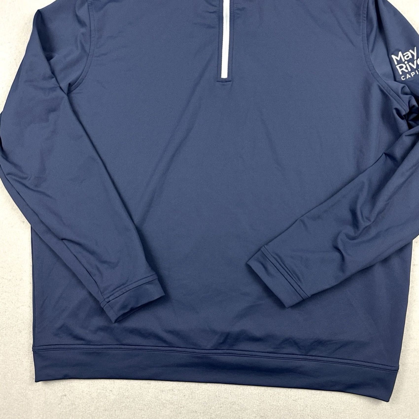 Peter Millar VINTAGE Peter Millar Sweater Men XL Navy Solid 1/4 Zip Pullover Golf Crown Logo Size US XL / EU 56 / 4 - 3 Thumbnail