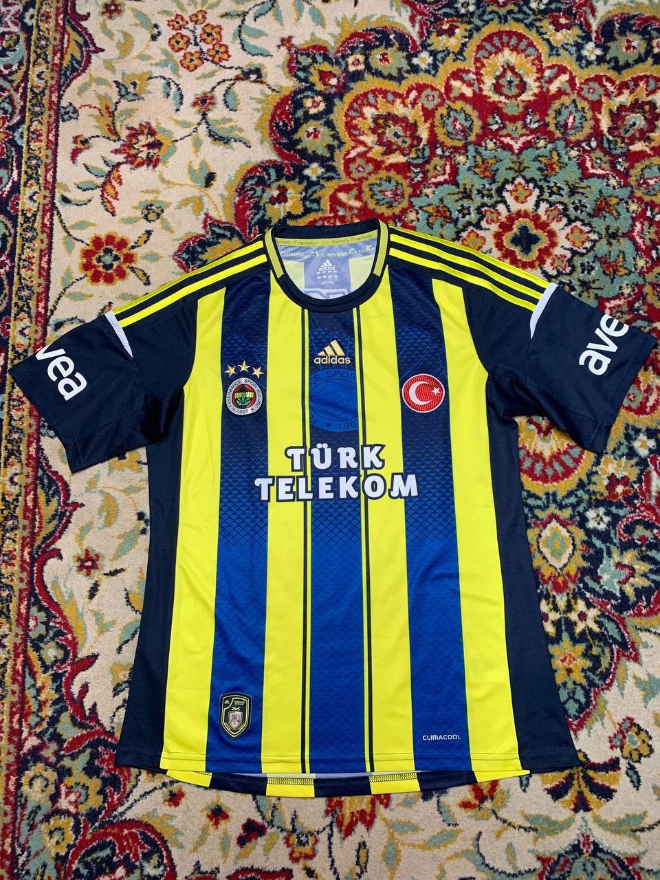 Adidas 2012-2013 Fenerbahce Home Football Shirt Soccer Jersey Size US L / EU 52-54 / 3 - 1 Thumbnail