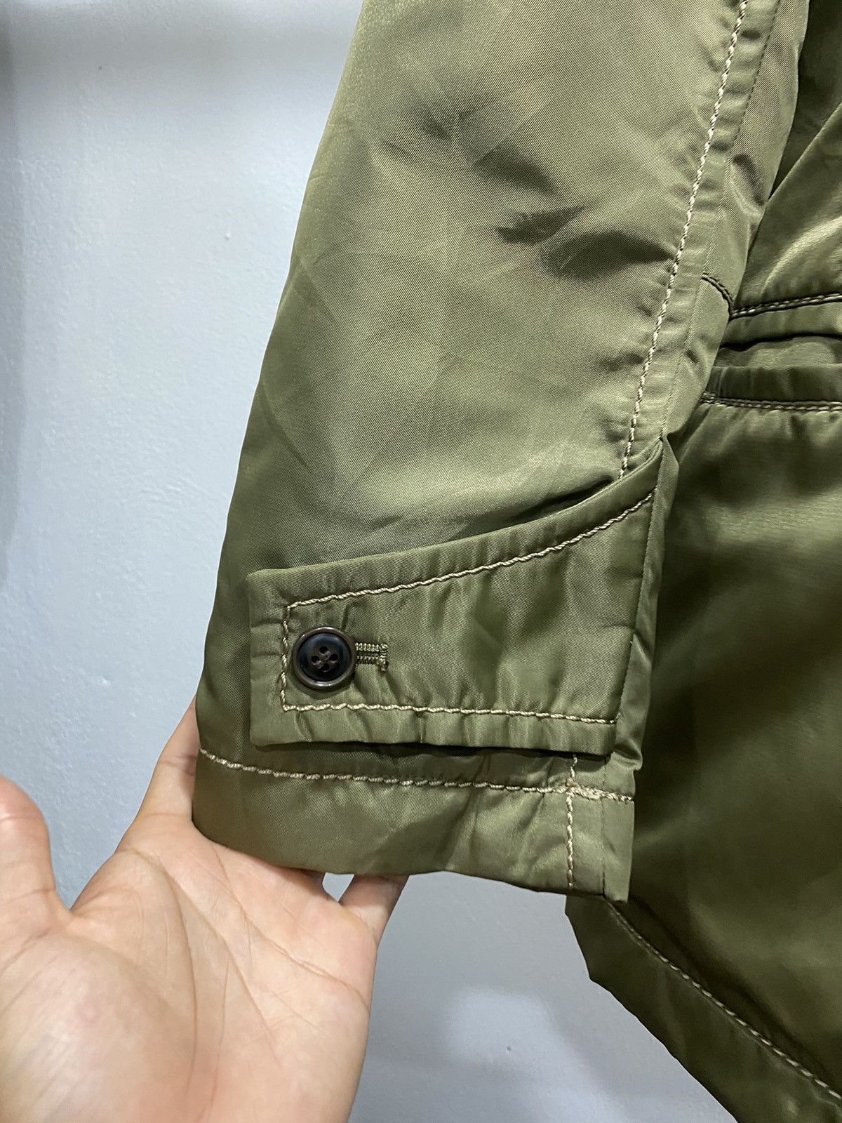 Vintage 291295 Trench Double Breast Military Army Quilted Jacket Size US S / EU 44-46 / 1 - 7 Thumbnail