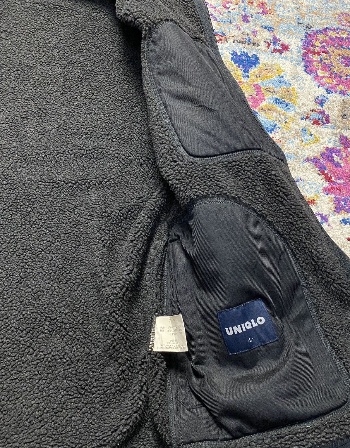Uniqlo × Vintage 90s Uniqlo Pile Lined Fleece Full-Zip High Collared Jackets Size US L / EU 52-54 / 3 - 7 Thumbnail