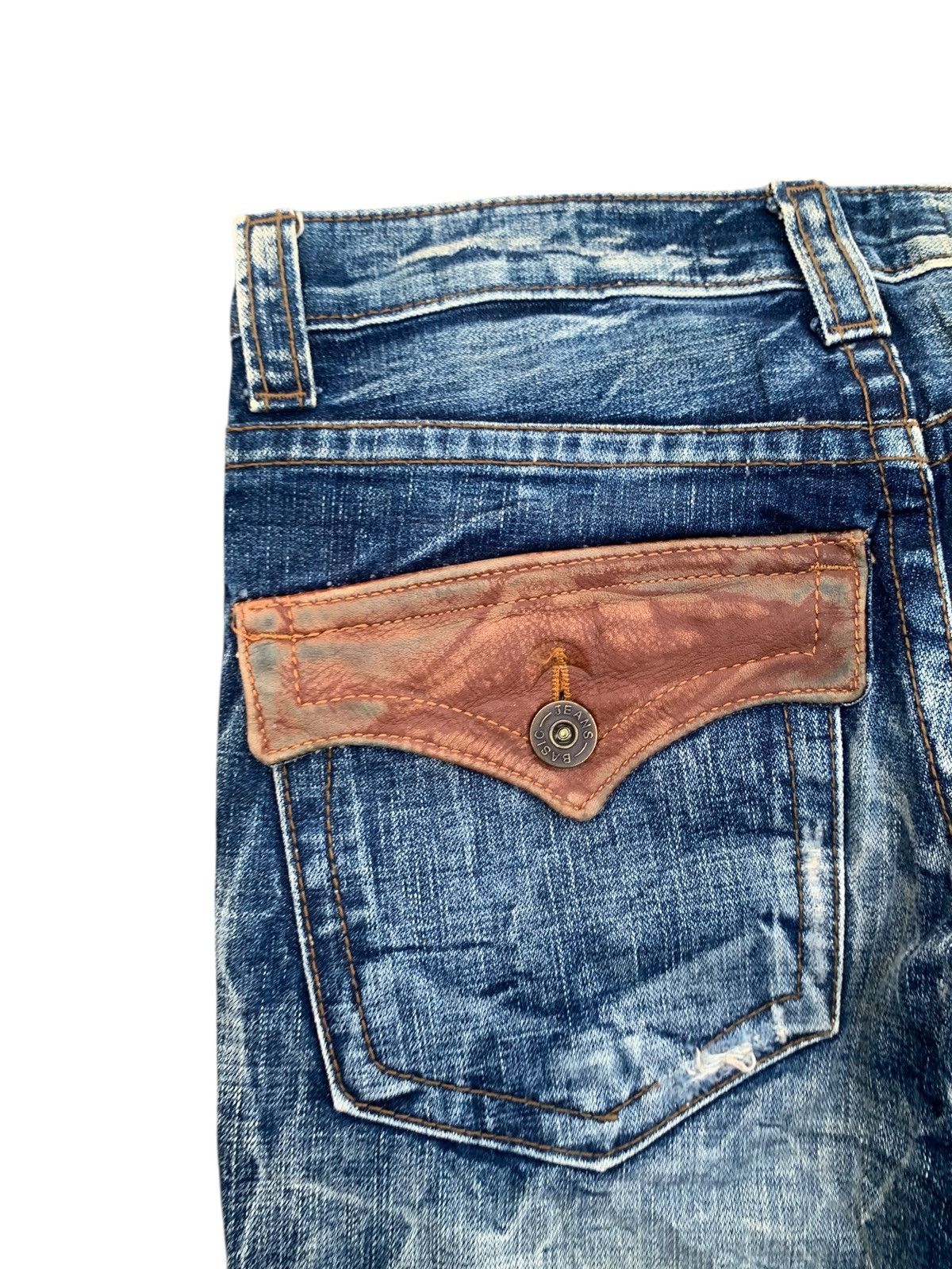 Tornado Mart Flare Cook Jeans Rusty Punk Japanese Distressed denim Size US 28 / EU 44 - 11 Thumbnail