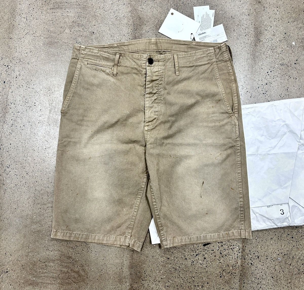 Visvim VISVIM 23ss Chino Shorts DMGD，size3 Size US 34 / EU 50 - 1 Thumbnail