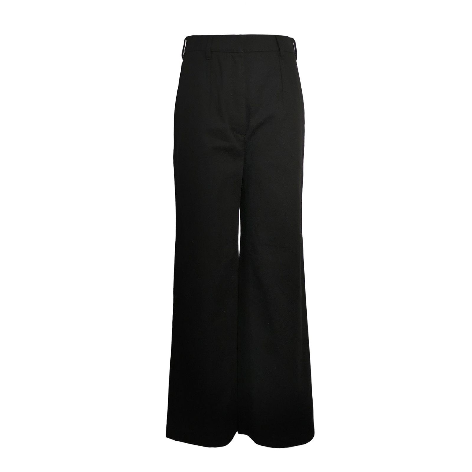 Prada Prada Black Cotton Triangle Logo Trousers Size 36 - dmc Size 22" - 1 Thumbnail