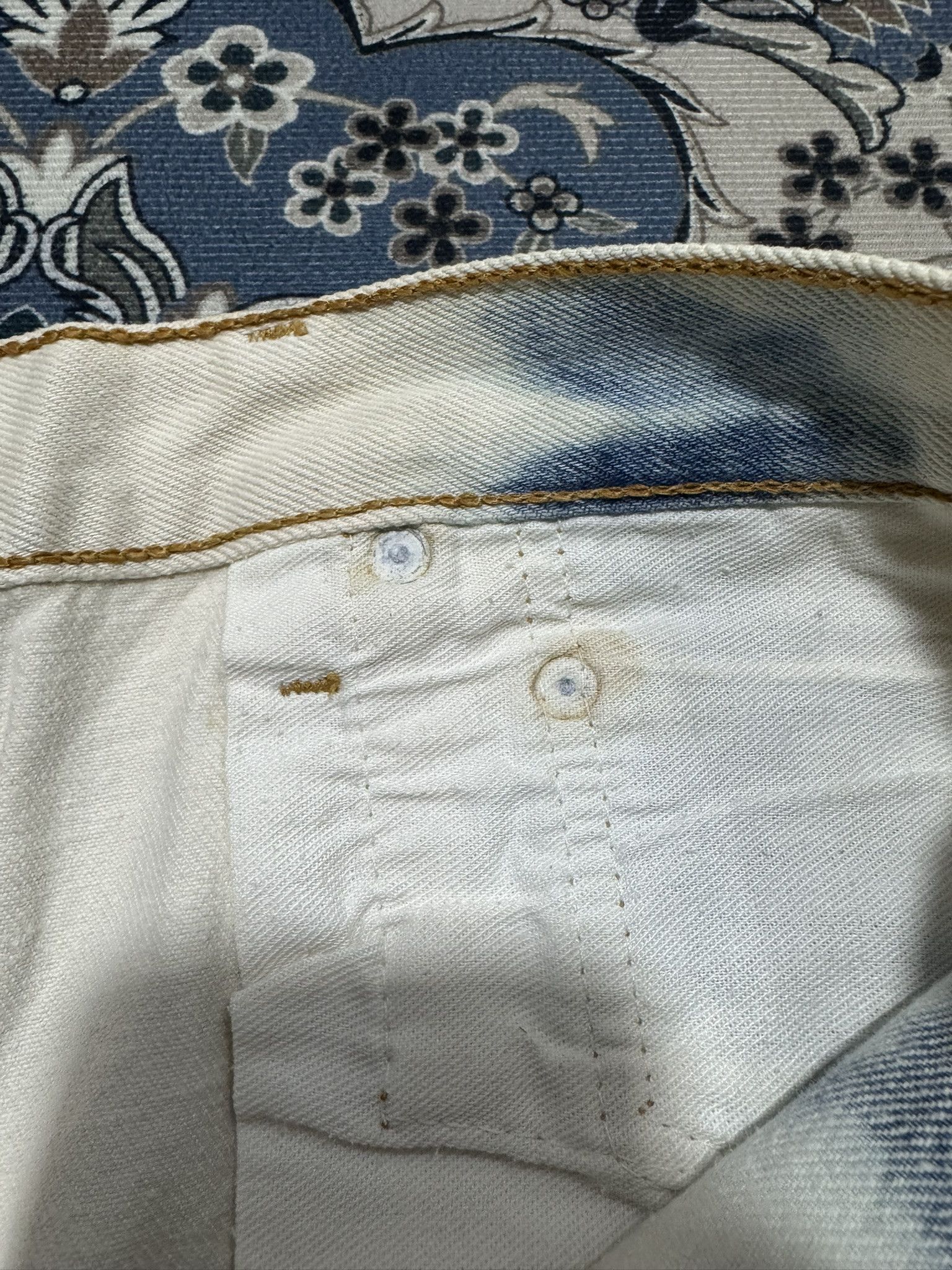 Levi's × Vintage Vintage Levis 501 Rindem 524 Buttonfly Bleach Jeans Size US 30 / EU 46 - 10 Thumbnail
