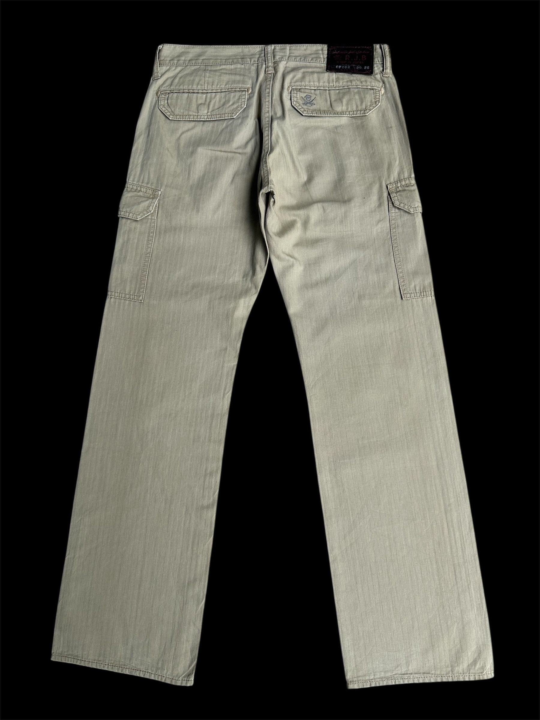 Freewheelers Japanese Brand R.J.B Herringbone Twill Cargo Trousers Pants Size US 30 / EU 46 - 2 Thumbnail